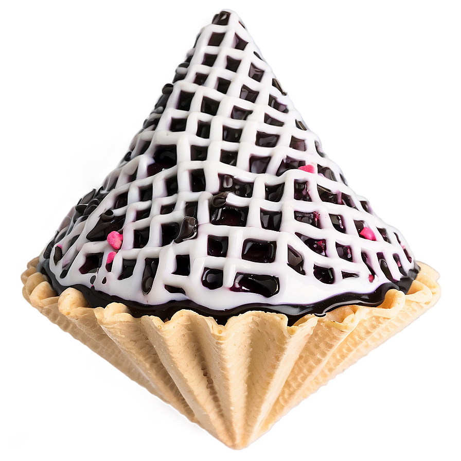 Licorice Waffle Cone Png 06282024 PNG Image