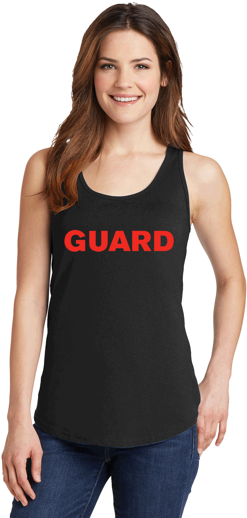 Lifeguard Tank Top Woman PNG Image