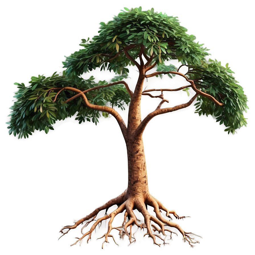 Lifelike Tree Roots Render Png Wmv PNG Image