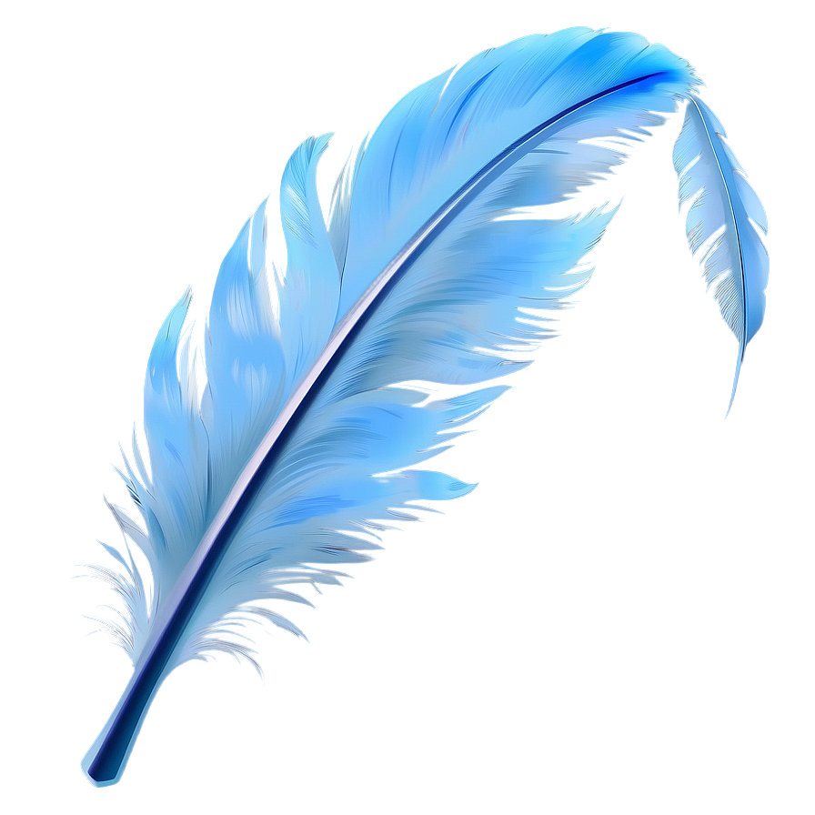 Light Blue Feather Png 92 PNG Image