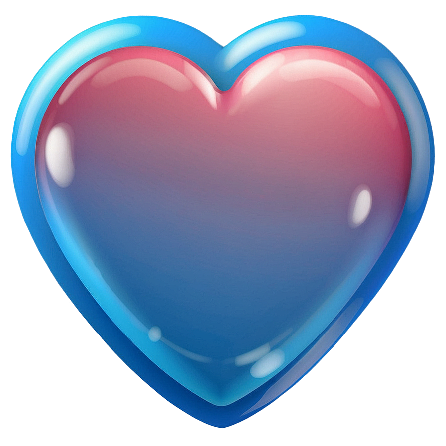 Light Blue Heart Emoji Png Jnn PNG Image