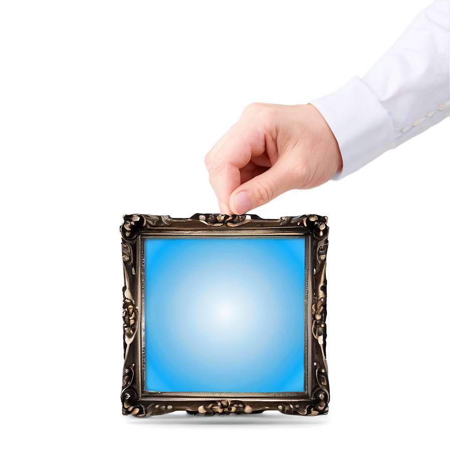 Light Blue Square Picture Png Tas PNG Image