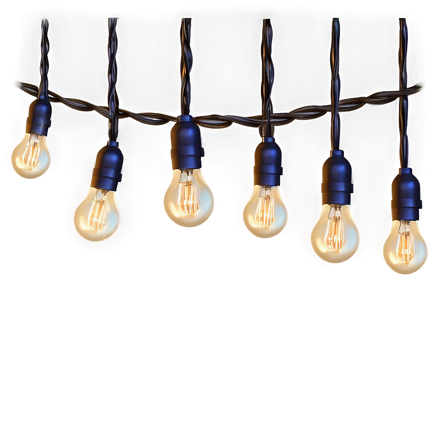 Light Bulb String Party Png Xrd PNG Image