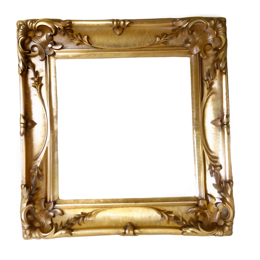 Light Gold Frame Png Emw55 PNG Image