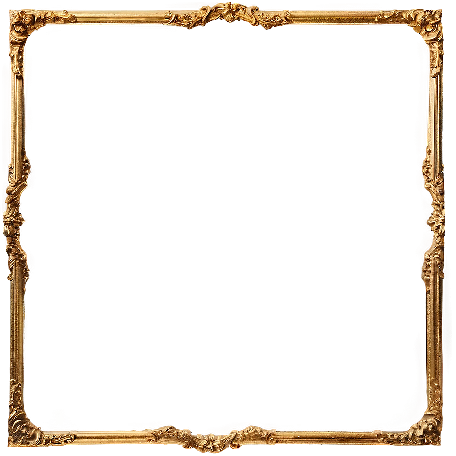 Light Gold Frame Png Iyn48 PNG Image