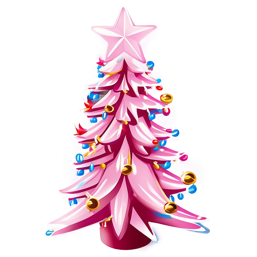 Light Pink Christmas Tree Png Gqv PNG Image