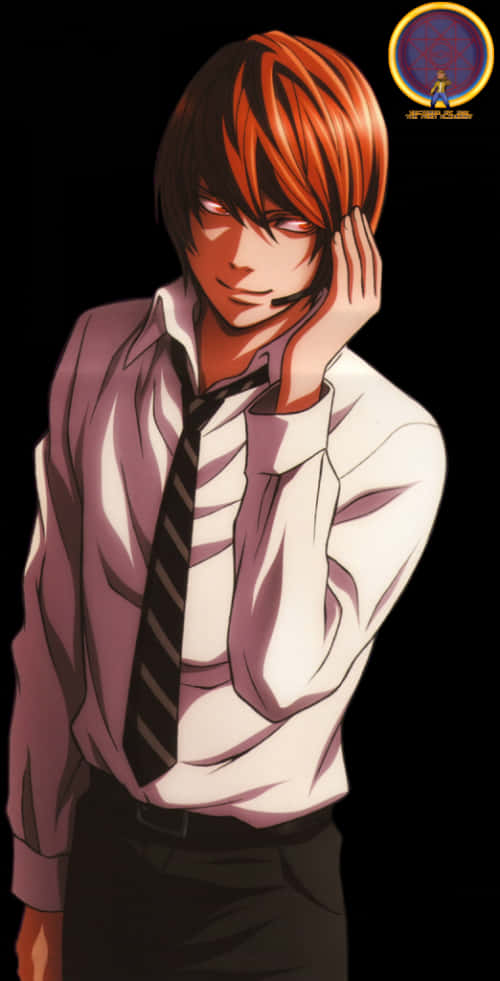 Light Yagami Death Note Anime Character PNG Image