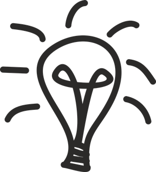 Lightbulb Idea Icon PNG Image