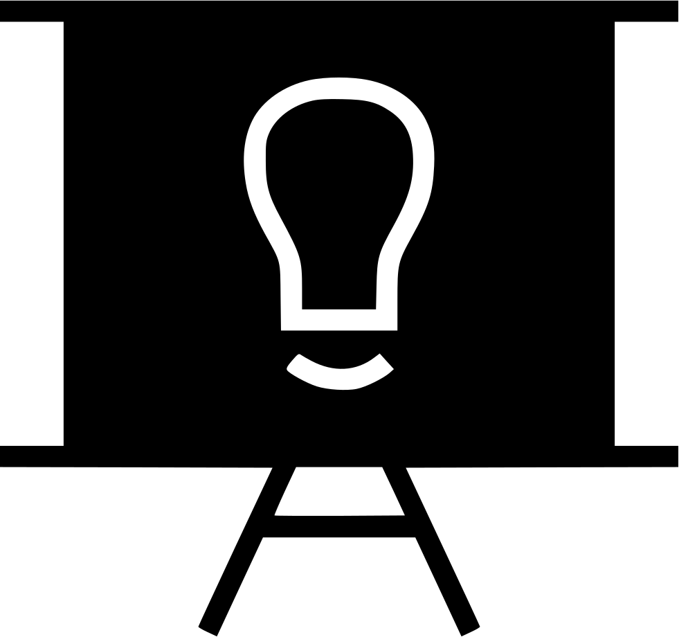 Lightbulb Idea Presentation Icon PNG Image