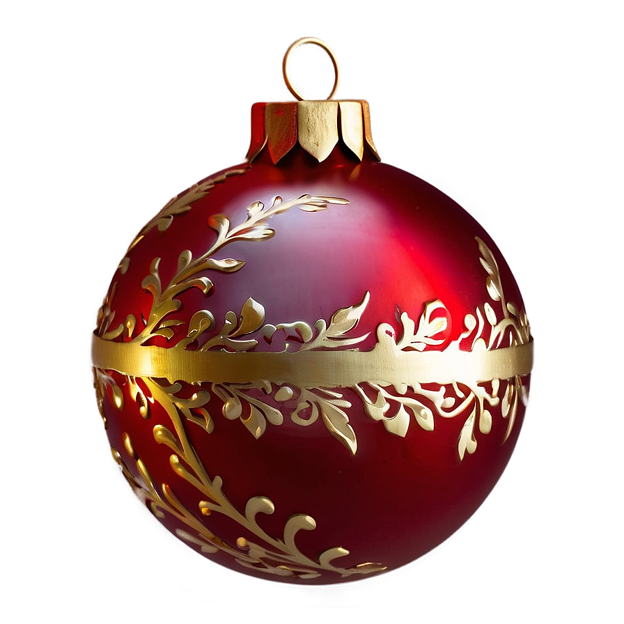 Lighted Red Ornament Png 06212024 PNG Image