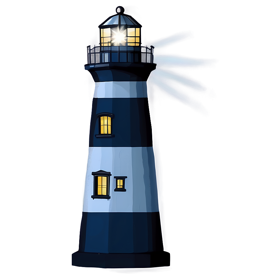 Lighthouse And Stars Png Gdi PNG Image