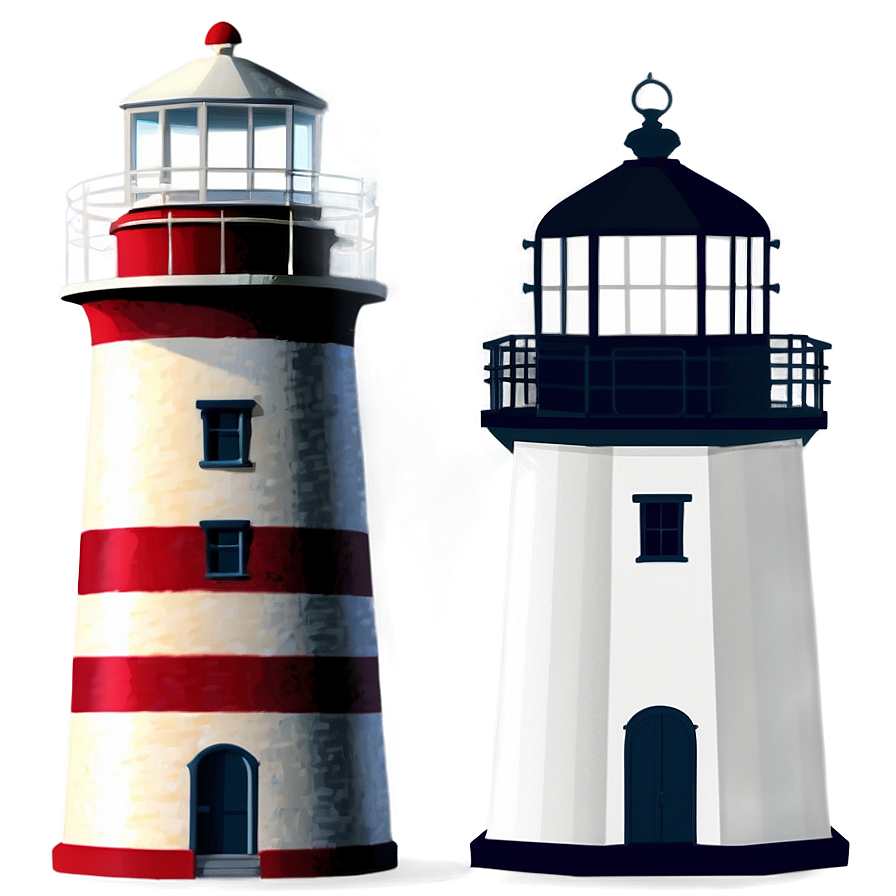 Lighthouse At Night Png Qvl55 PNG Image