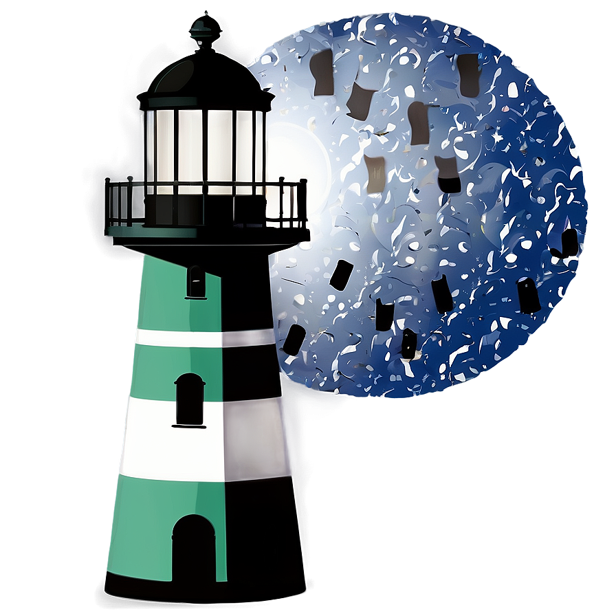 Lighthouse Beacon At Night Png 20 PNG Image