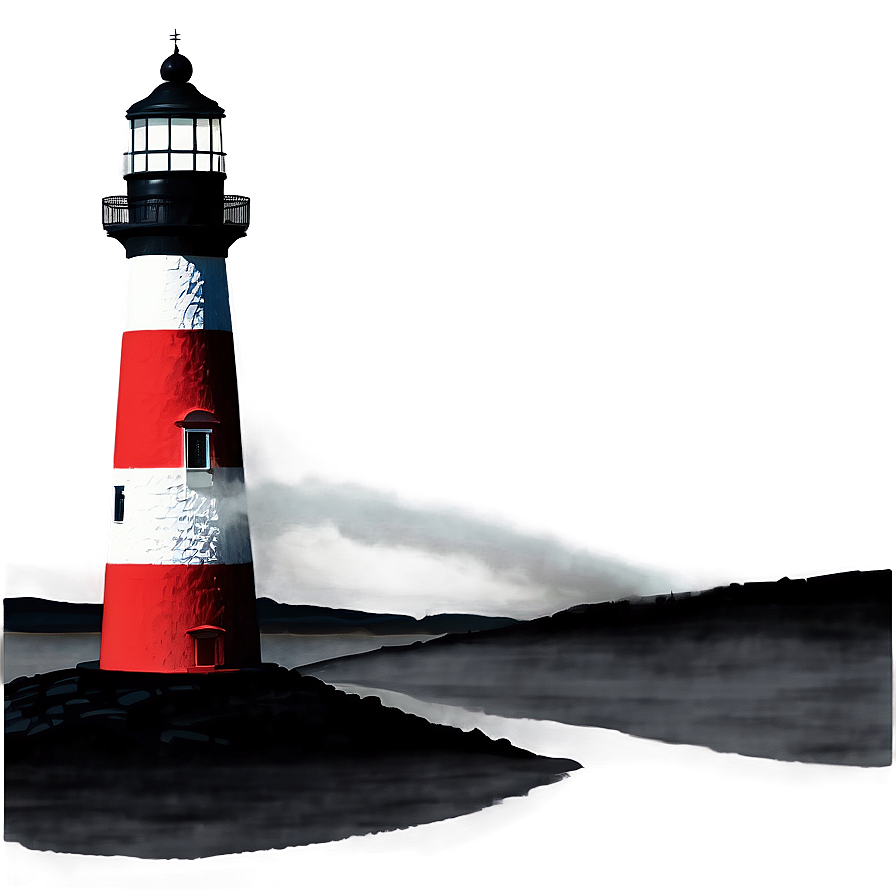 Lighthouse In Fog Png Gny PNG Image