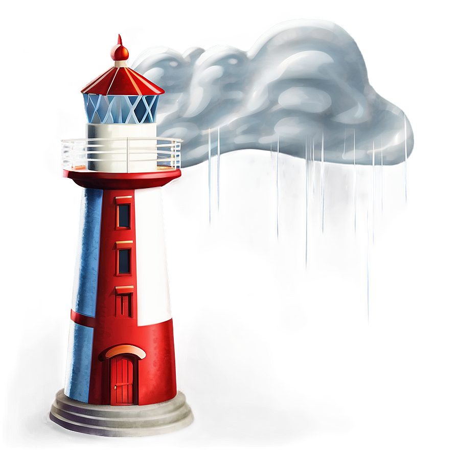 Lighthouse In Storm Png 05242024 PNG Image