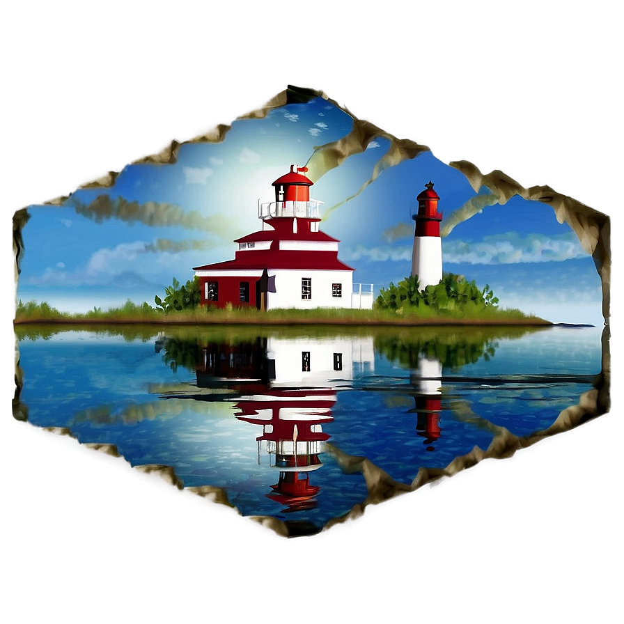 Lighthouse Reflection Png Fbh PNG Image