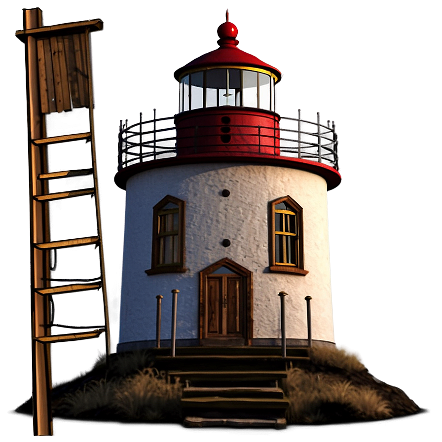 Lighthouse Sunset View Png Kru PNG Image