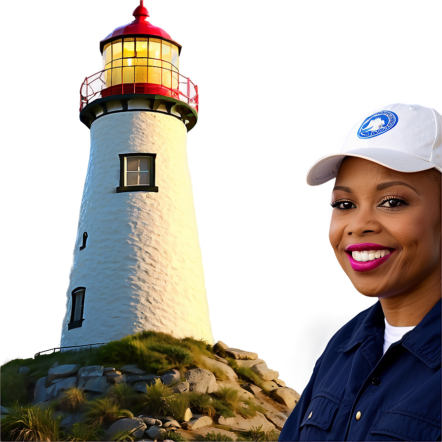 Lighthouse With Lighthouse Keeper Png 69 PNG Image