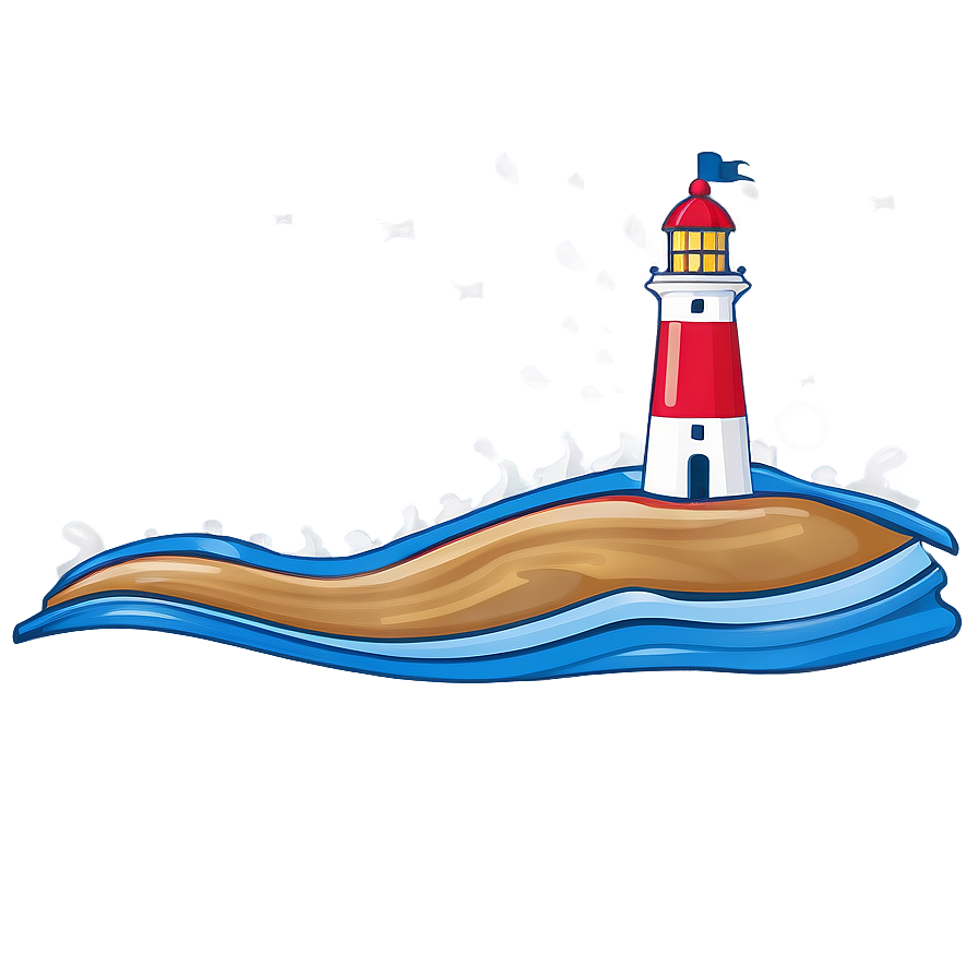 Lighthouse With Waves Png Dpc67 PNG Image