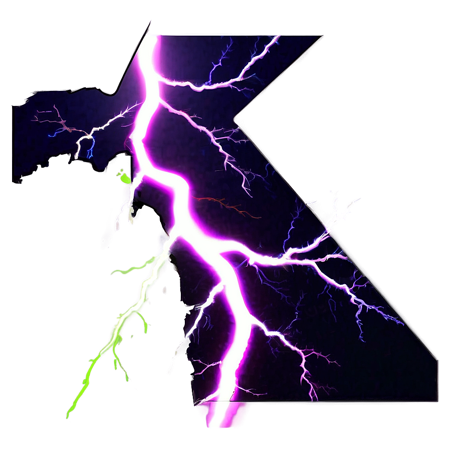 Lightning Strike Silhouette Png 04292024 PNG Image