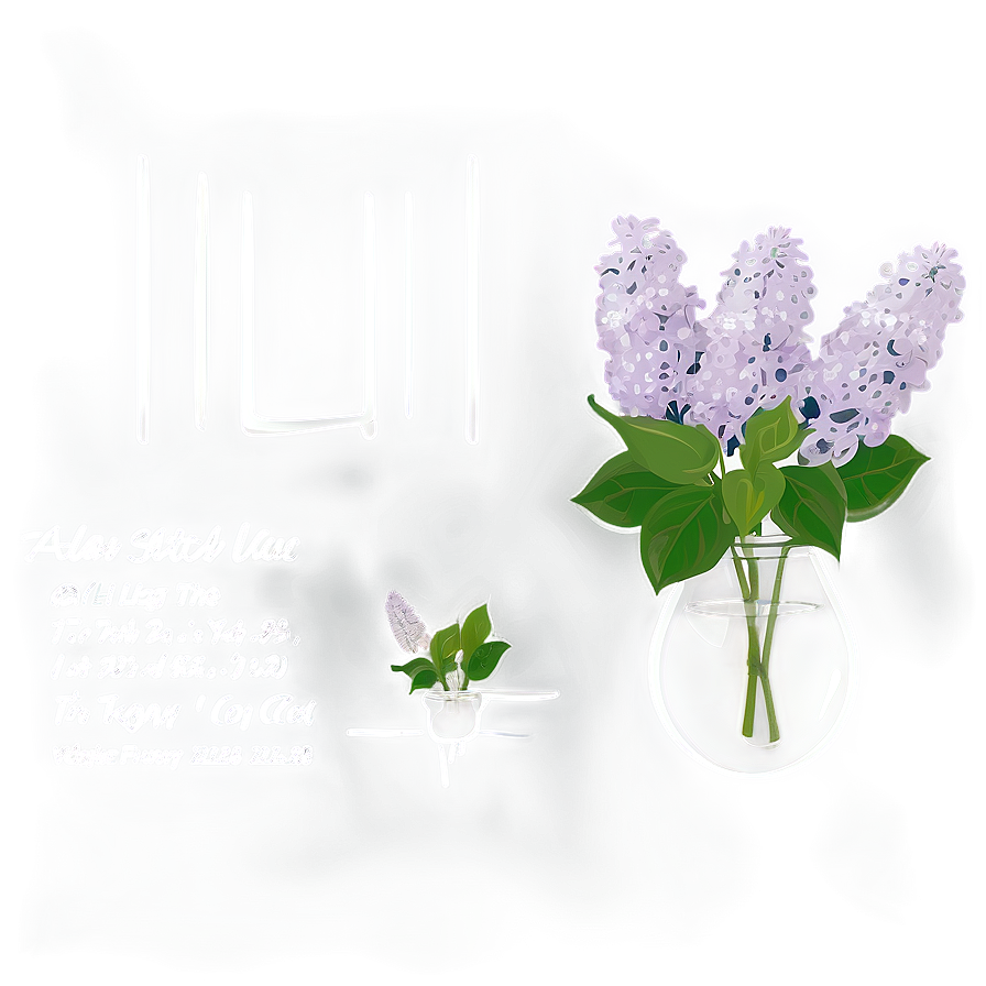 Lilac Sketch Png Wfp6 PNG Image