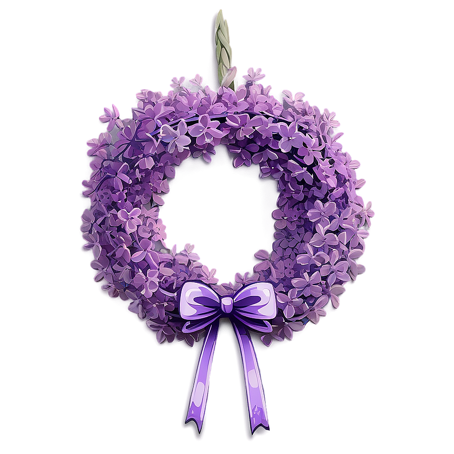 Lilac Wreath Png Nah PNG Image