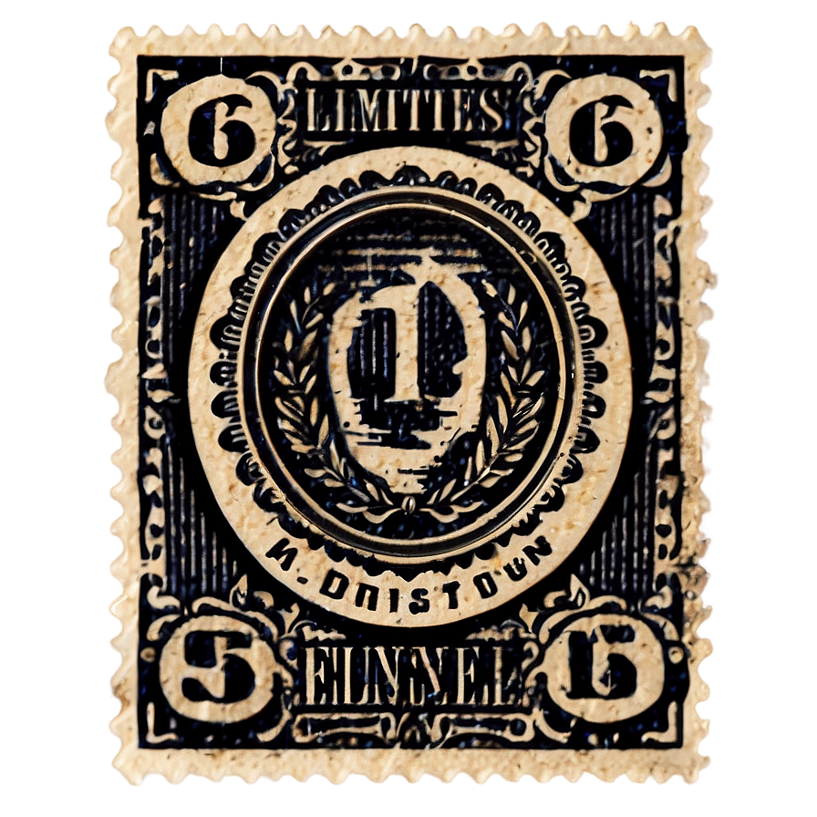 Limited Edition Vintage Stamp Png Flu PNG Image