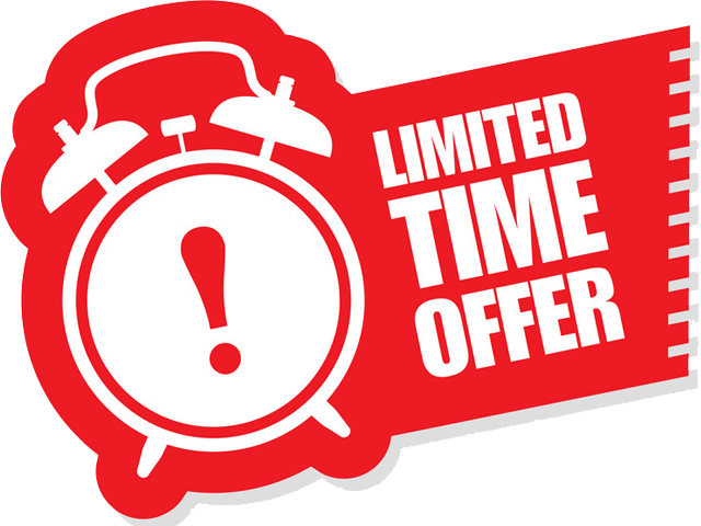 Limited Time Offer Alarm Clock PNG Image