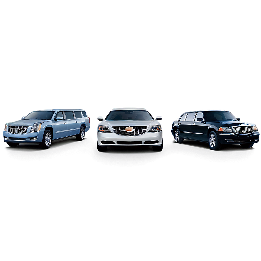 Limousine Car Lineup Png 06262024 PNG Image