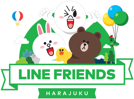 Line Friends Characters Harajuku PNG Image