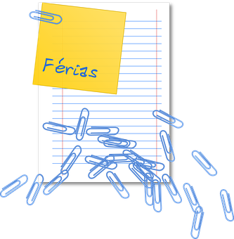 Lined Paper Clipsand Sticky Note PNG Image