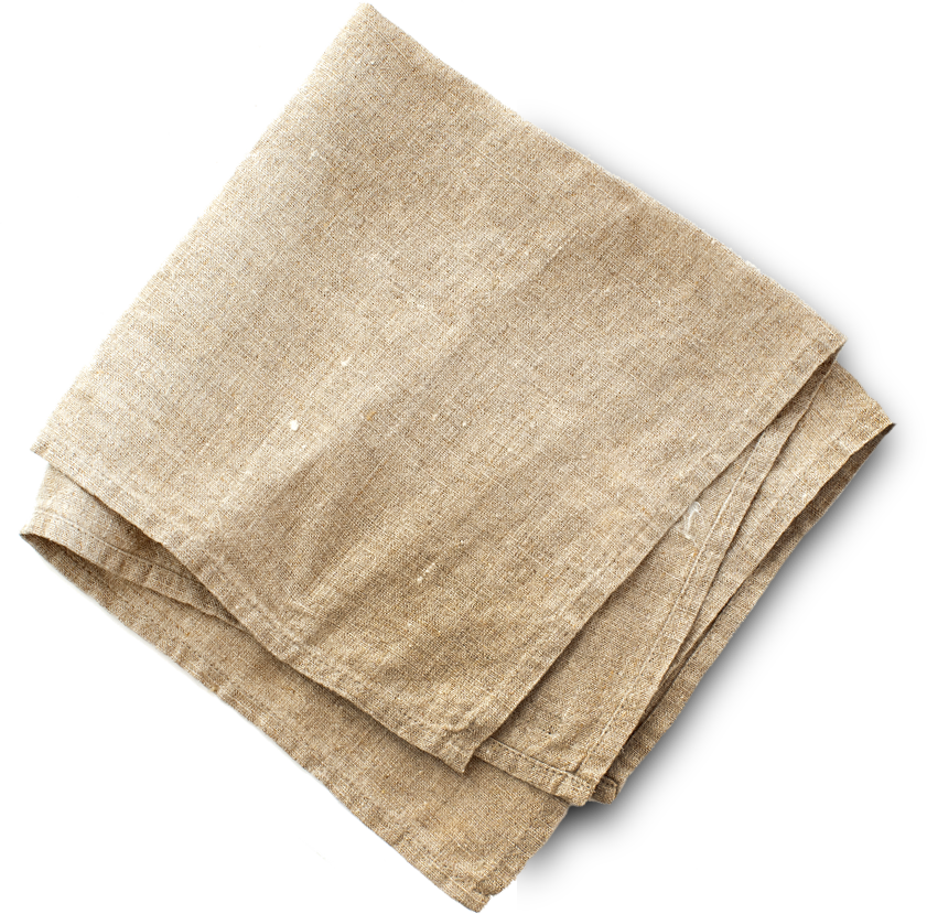 Linen Napkinon Table PNG Image