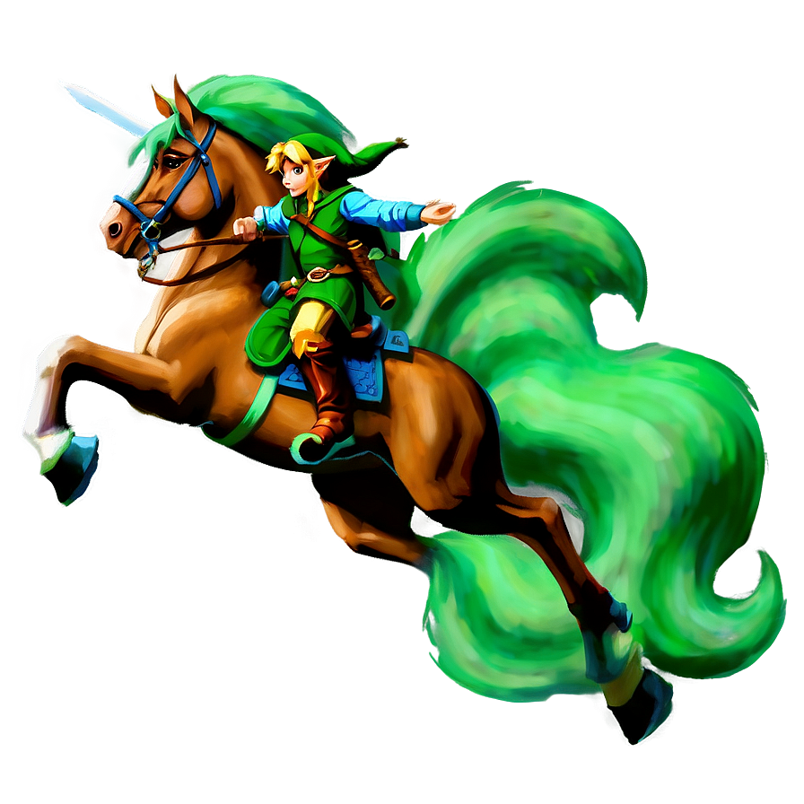 Link And Epona Png Okk PNG Image