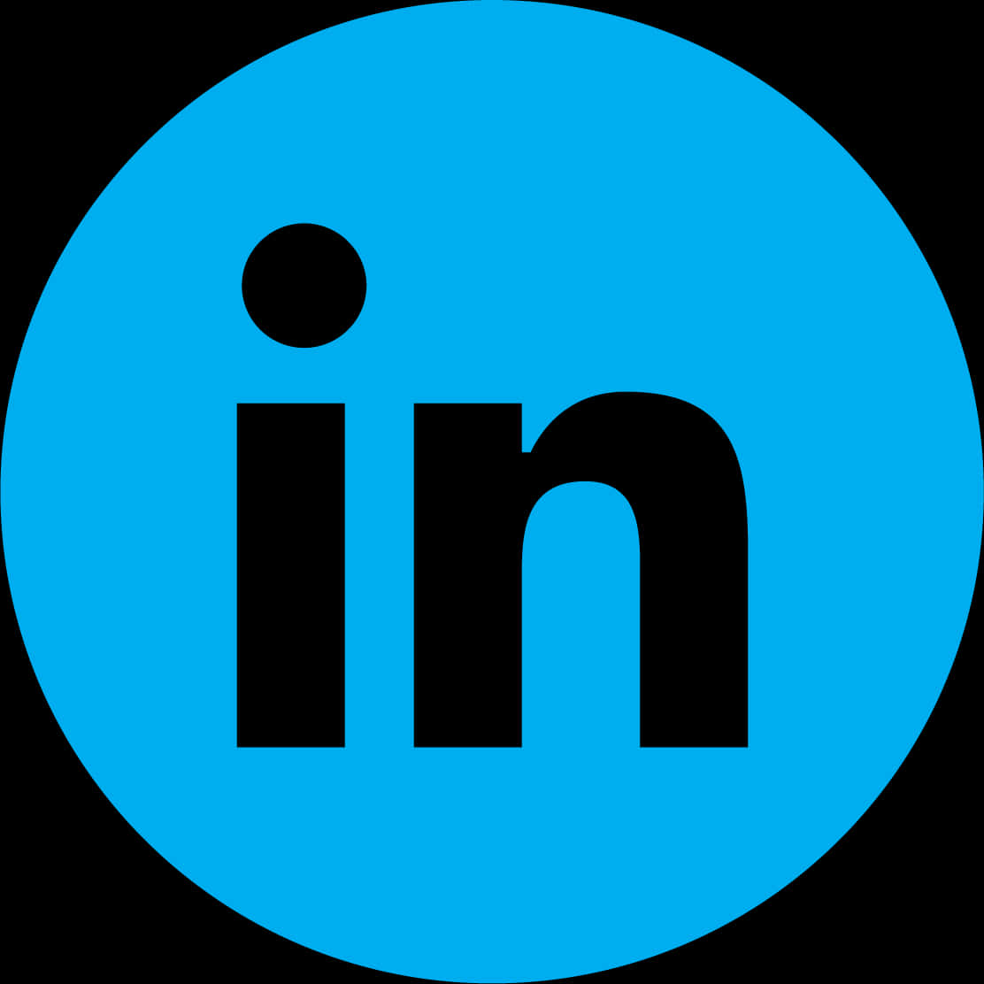 Linked In Logo Blue Background PNG Image