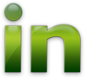 Linked In Logo Green Gradient PNG Image