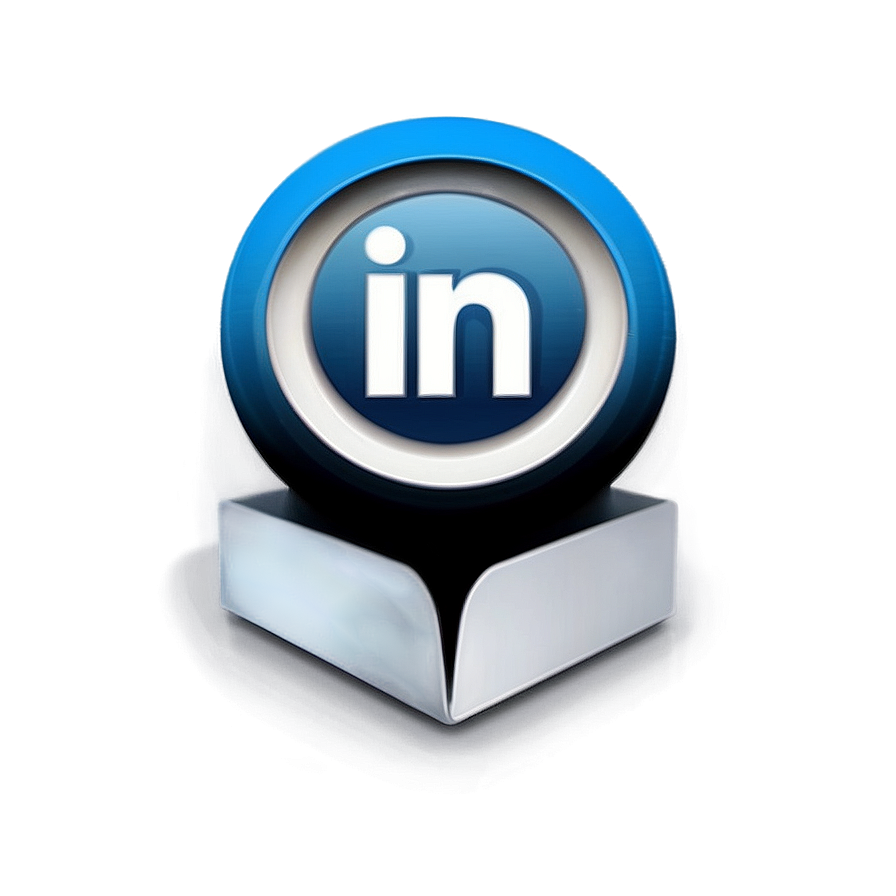 Linkedin Share Button Png Qku54 PNG Image