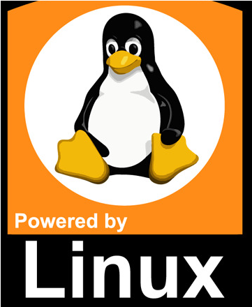 Linux Powered Penguin Logo PNG Image