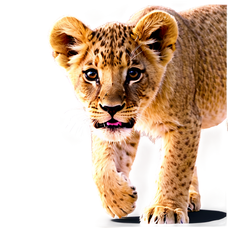 Lion Cub Adorable Png Gms24 PNG Image