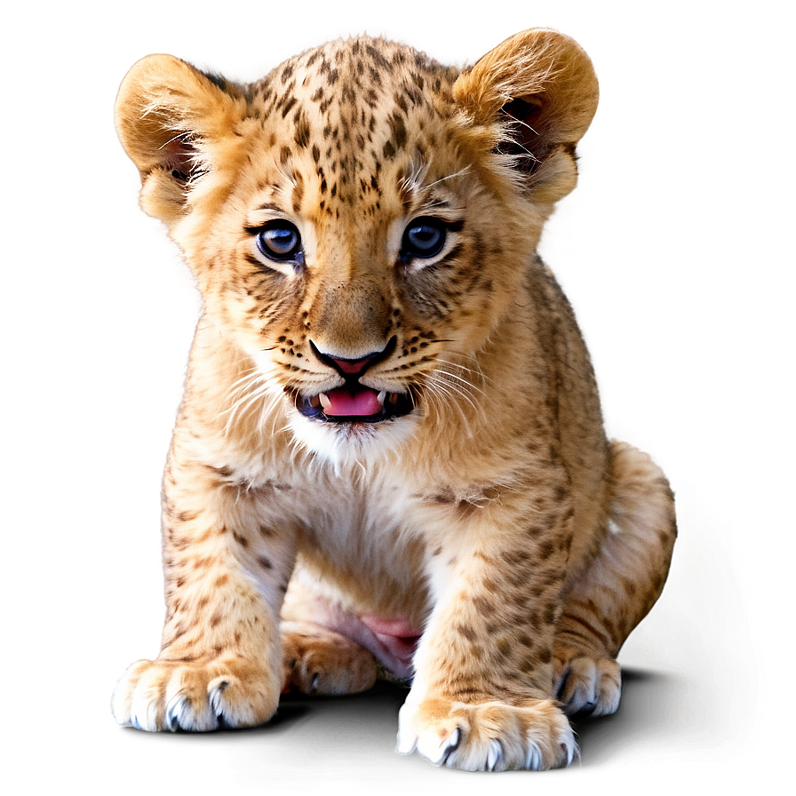 Lion Cub Playing Png 05032024 PNG Image