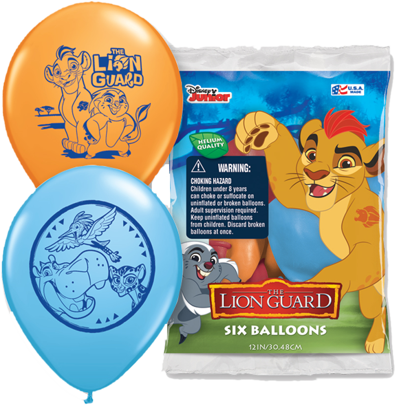 Lion Guard Character Balloons Packaging PNG Image