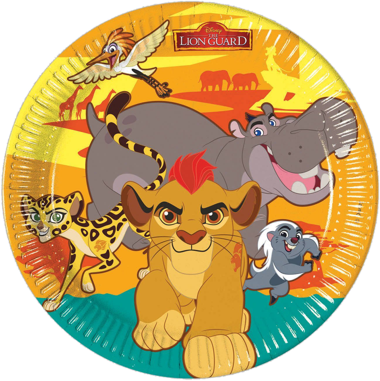 Lion Guard Characters Plate PNG Image