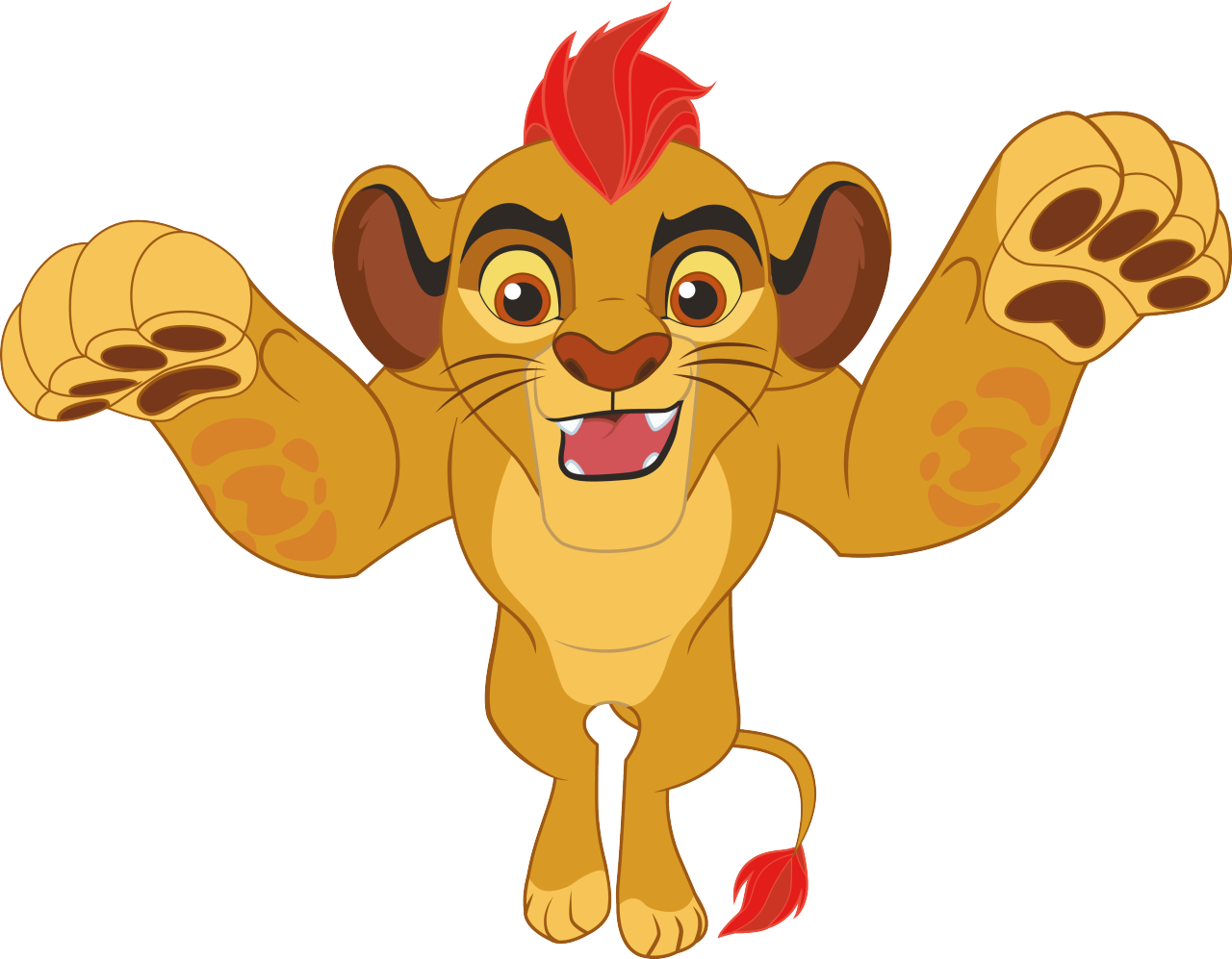 Lion Guard Kion Excited Pose PNG Image