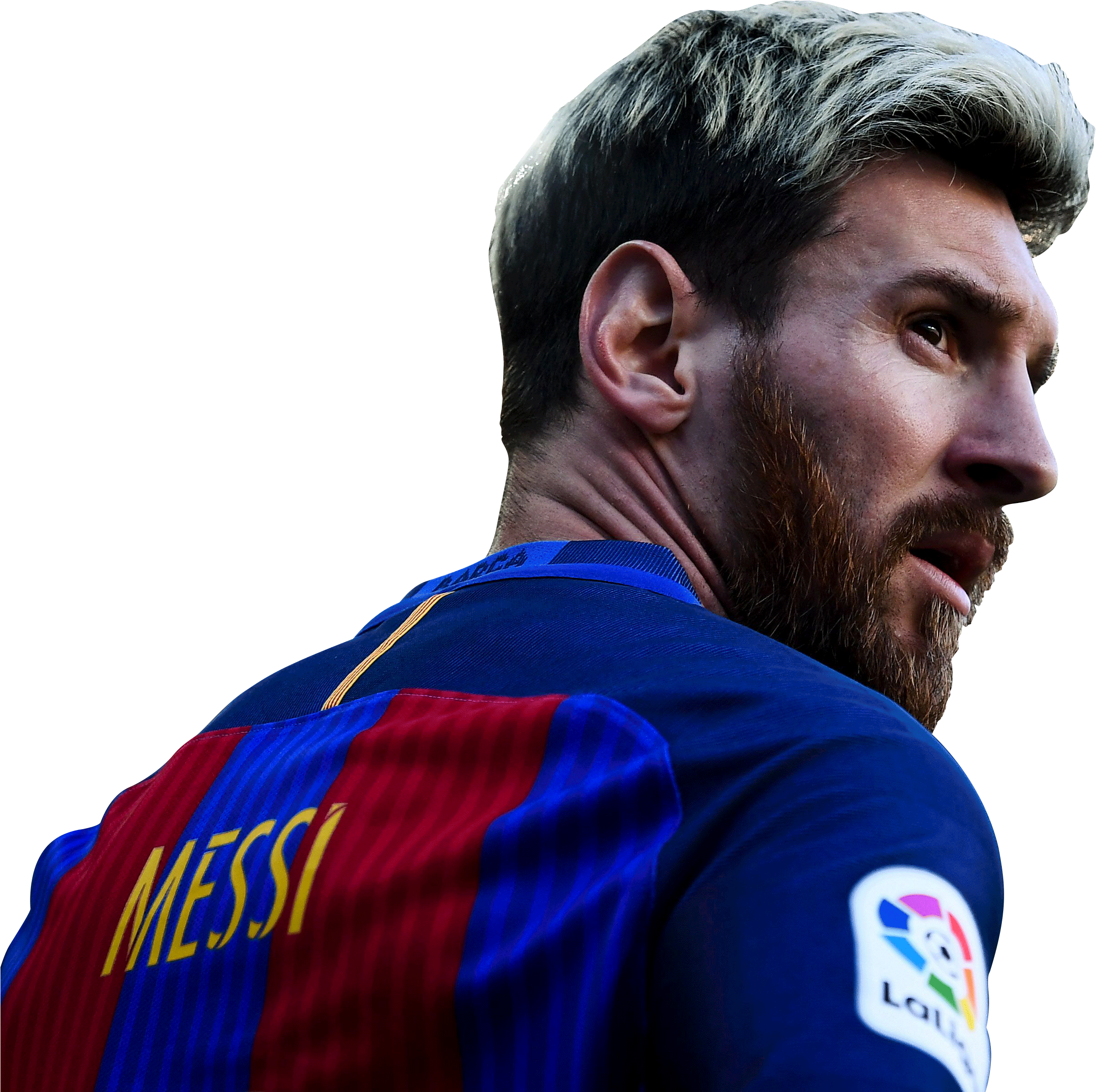 Lionel Messi Barcelona Profile PNG Image