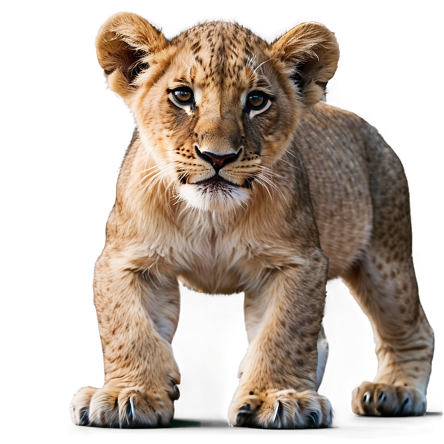 Lioness Cub First Steps Png Mup PNG Image