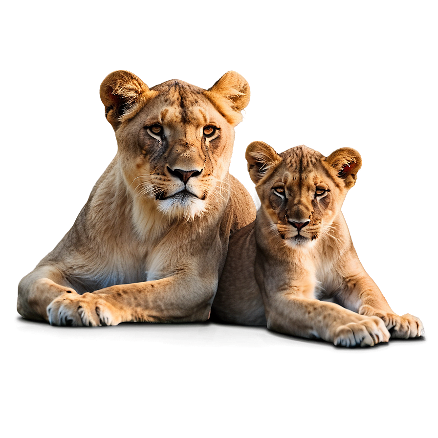 Lioness Family Bond Png Wqh PNG Image