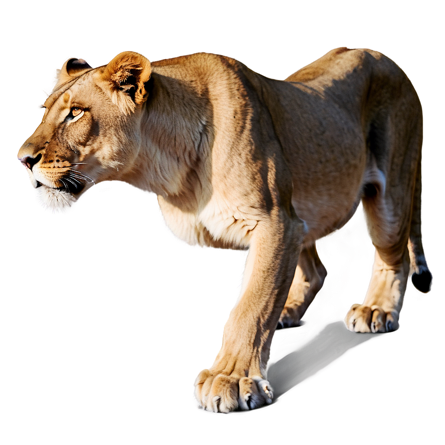 Lioness Hunting Png Dlh PNG Image