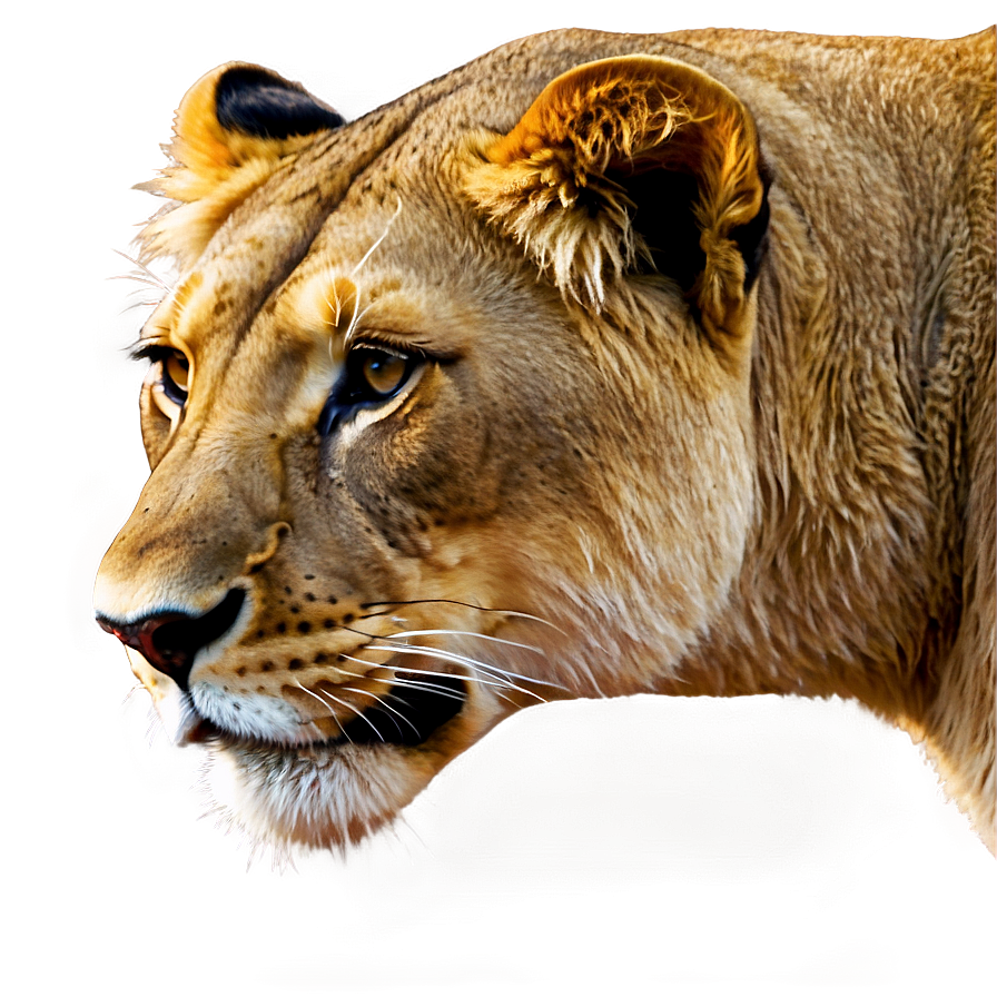 Lioness Illustration Png Mdd PNG Image