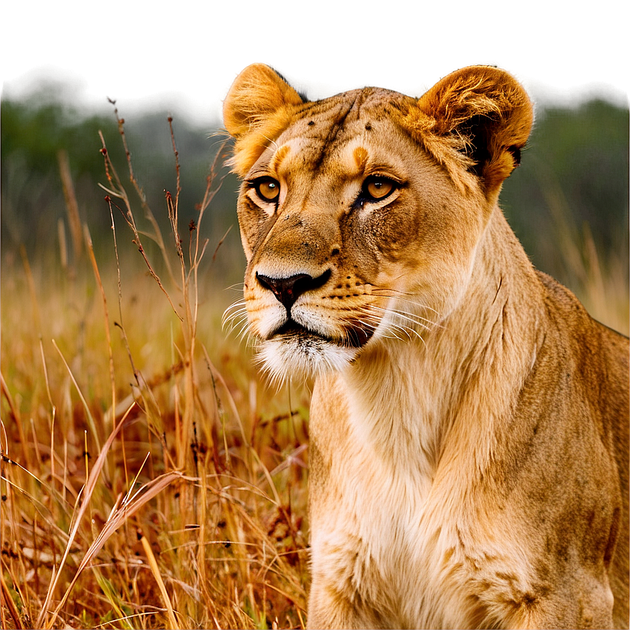 Lioness In Savannah Png Jjc34 PNG Image