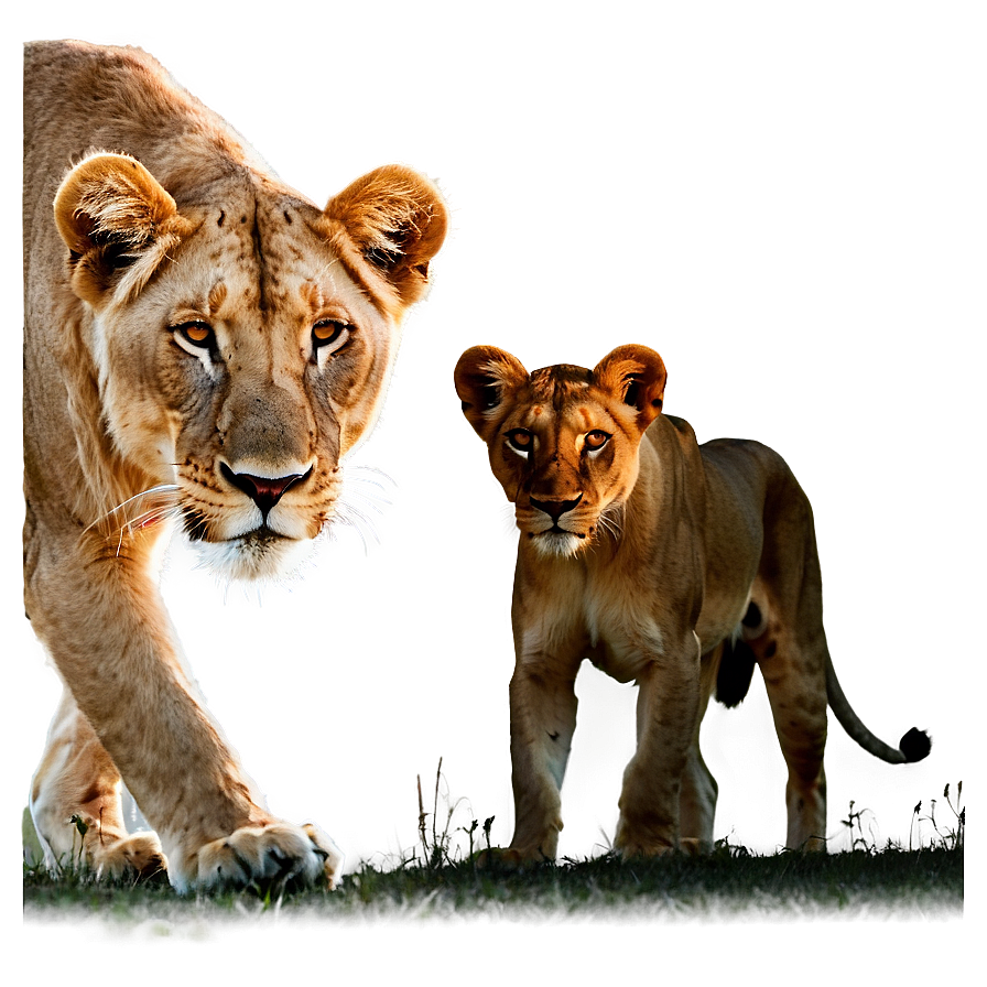 Lioness Under Moonlight Png Gvq7 PNG Image