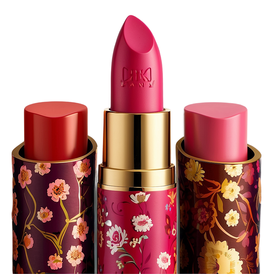 Lipstick In Floral Case Png Hqd80 PNG Image